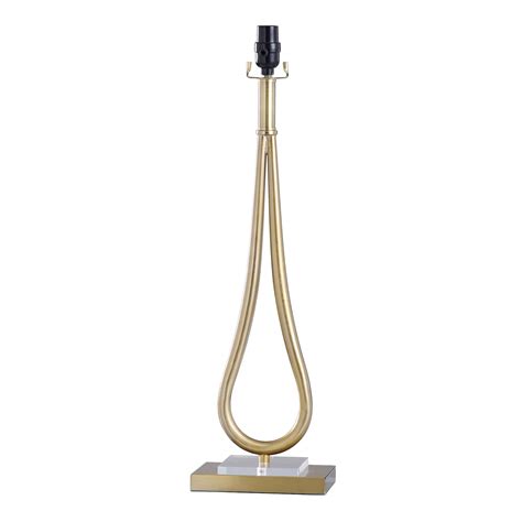 Gold Metal Large Table Lamp Base, 27"