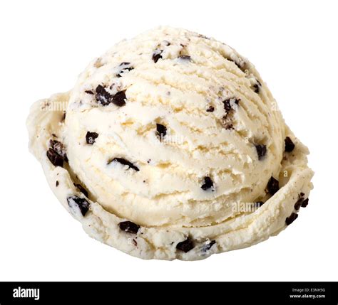 Stracciatella ice cream(+clipping path Stock Photo - Alamy