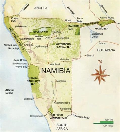 Namibia Geographical Map 的图像结果