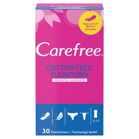 Carefree Cotton Flexiform Unscented Panty Liners (30 Piece) - Storefront EN