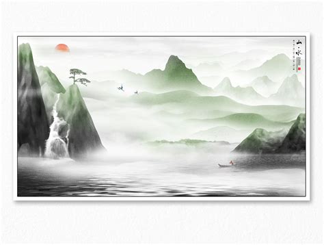 中国画山水|纯艺术|国画|又画 - 原创作品 - 站酷 (ZCOOL)