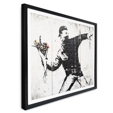 Poster Banksy - Flower Thrower | wall-art.com