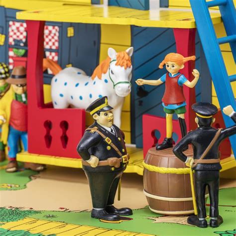 Pippi Huset Villakulla med figurer - Pippi Langstrømpe Dukkehus 443753 ...