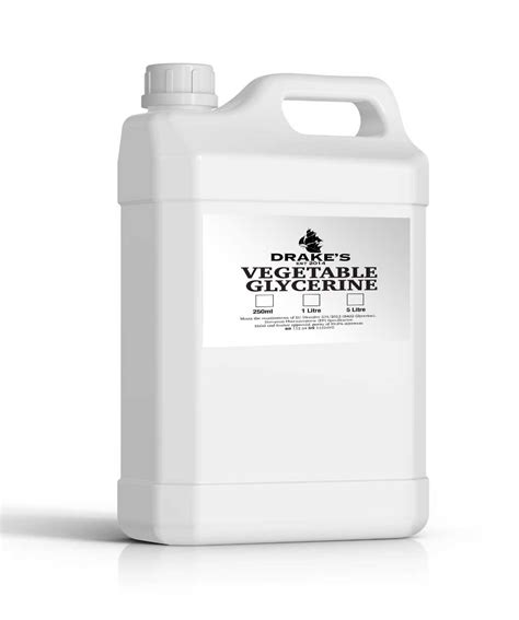 Vegetable Glycerine 250ml - 20 Litres