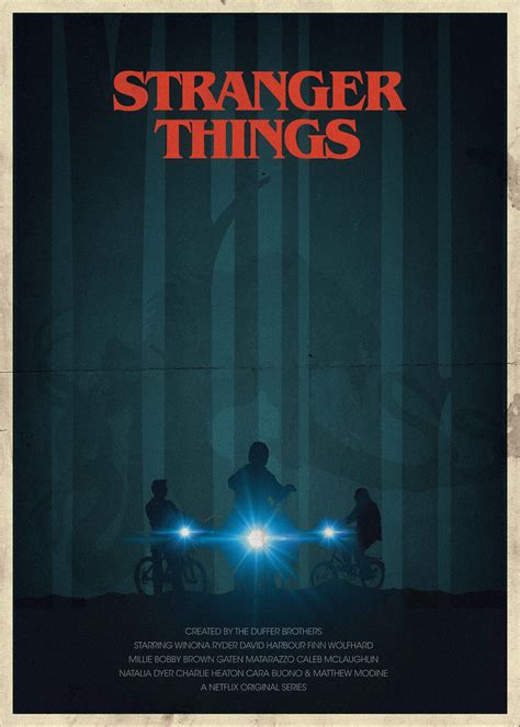 stranger things poster | The artist who made minimalist movie posters ...