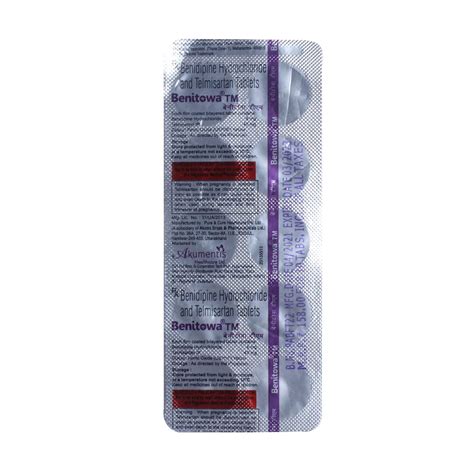 BENITOWA TM 4/40 - Strip of 15 Tablets : Amazon.in