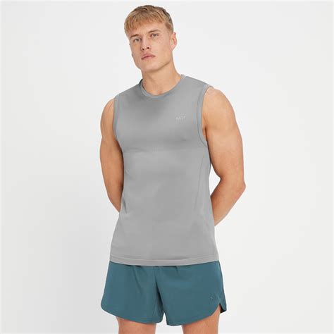 MP Men's Tempo Seamless Tank Top - Storm | MYPROTEIN™