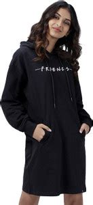 The Souled Store Women Sweater Black Above Knee/Mid Thigh Length Dress ...