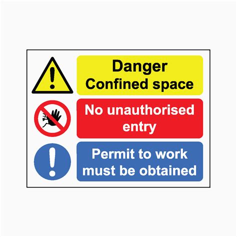 CONFINED SPACE SIGN – Get signs