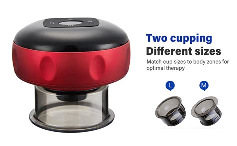 TISSCARE 5-in-1 Electric Cupping Kit for Pain Relief with Red Light ...