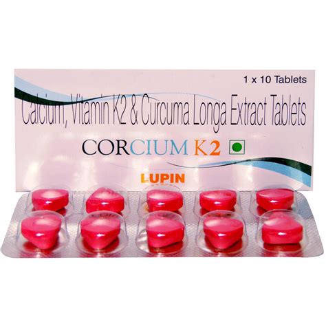 Corcium K2 Tablet 10's Price, Uses, Side Effects, Composition - Apollo ...