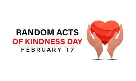 Premium Vector | Random acts kindness day on february 17th banner ...