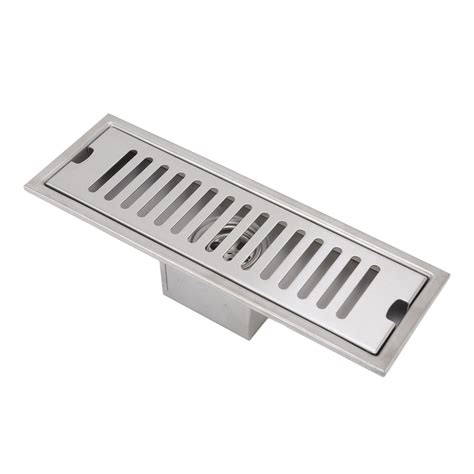 Buy Octpeak 12 Inch Linear Shower Drain Rectangular Shower Floor Drain ...