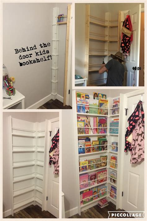 Behind the door bookshelf | Kid room decor, Kids room organization ...