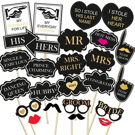 Party Propz Bride to Be Props Set of 26 | Bachelorette Party Decoration ...