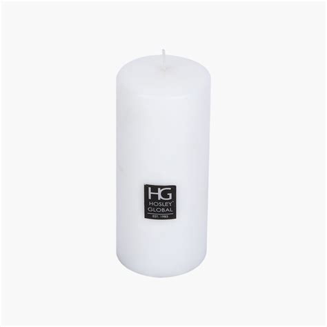 Buy HOSLEY Set of 3 Unscented Pillar Candles from Hosley at just INR 1600.0