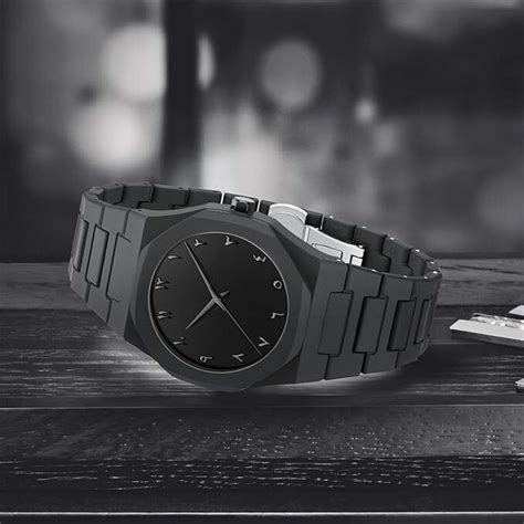 K&K Arabic Aura Black Addition Light Weight Analog Watch - For Men ...