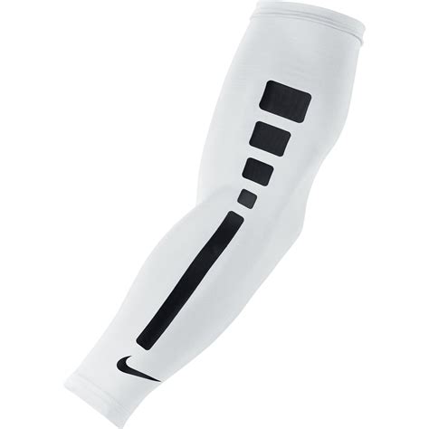Nike Pro Combat Elite Basketball Men's Arm Sleeve Compression White/Black