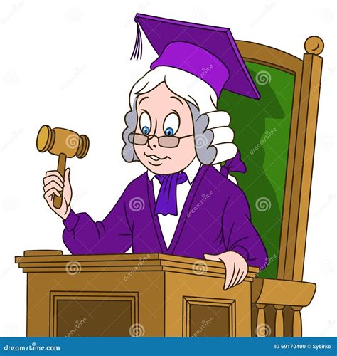 Cute Cartoon Judge Boy Stock Vector - Image: 69170400