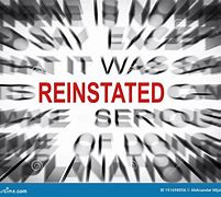 Image result for reinstated
