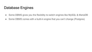 Image result for Key Component of Database Engine