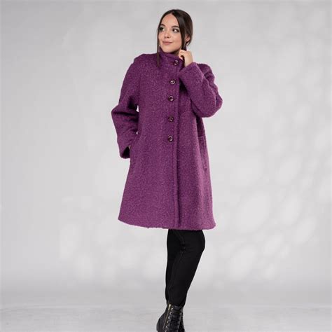 Wool Swing Coat Women, Winter Coat Women, Winter 1950s Coats, Wool ...