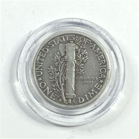 1936-S Silver Mercury Head Dime*In Protective Capsule | Property Room