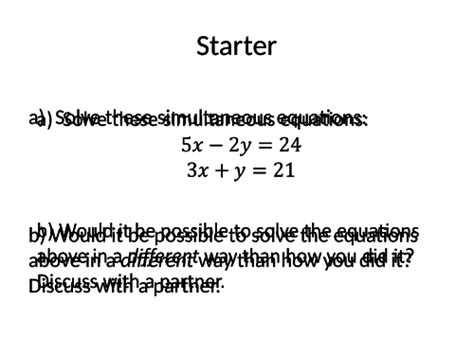 Image result for Simultaneous Equations Solving Methods