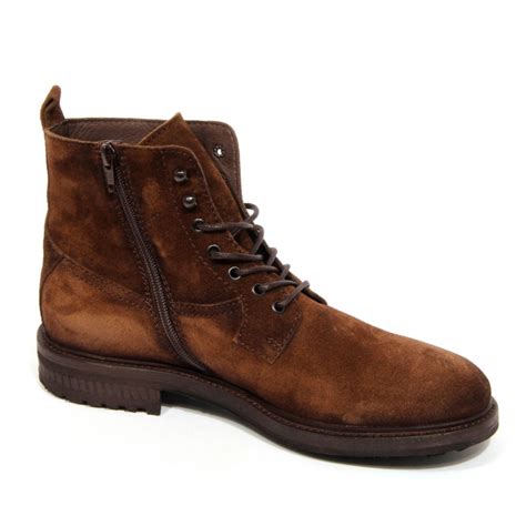 H3002 anfibio uomo CARACCIOLO 1971 man suede boots brown