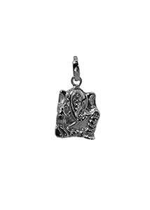 Abhooshan Ganesha Pure 92.5 Sterling Silver Unisex Religious Pendant ...