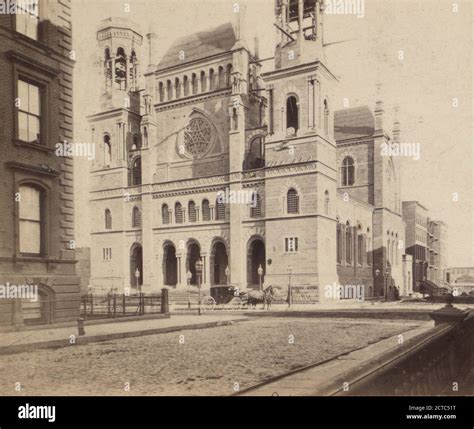 The Jewish Synagogue, Fifth Avenue and 43rd St., 1870, New York (State ...