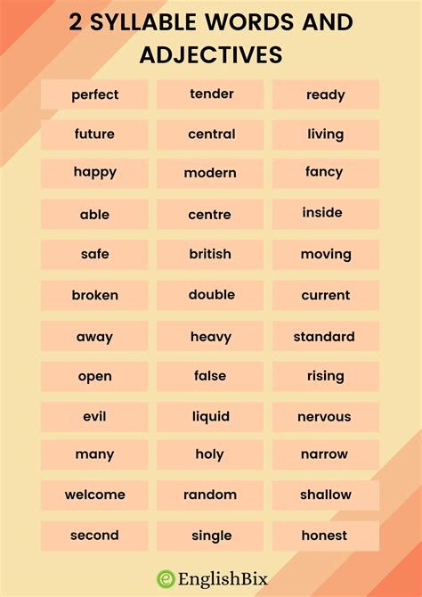 Two Syllable Words Worksheet For Grade 2