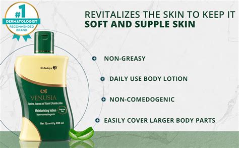 Venusia Dr Reddy'S I Moisturizing Lotion I Enriched With Vitamin E ...