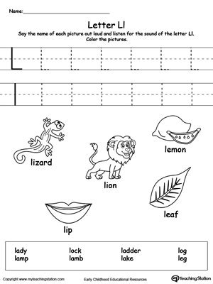 Letter Ll Worksheets : ABC Worksheets - Letter L - Alphabet Worksheets ...