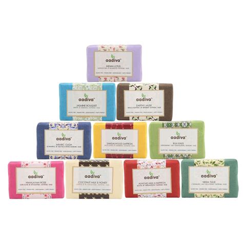Buy Aadiva Family pack Luxury Handmade Bathing Soaps Combo of 10 soaps ...