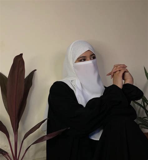 Printed Khimar With Attached Mouthpiece – Bashariya By Arfeenz Life ...