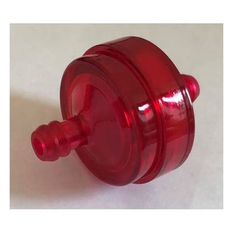 Helix Racing Products Fuel Filter, 1/4In 6mm, Large Disk Shape, Red W ...