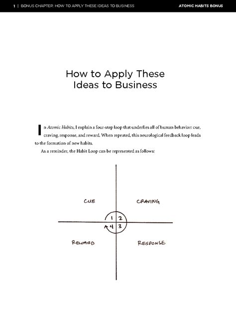 Business Appendix - n Atomic Habits, I explain a four-step loop that ...