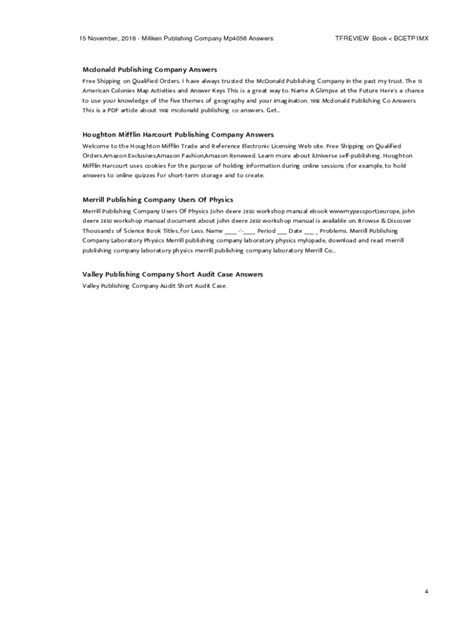 Milliken Publishing Company MP4056 Answers - Fill Out, Sign & Share ...