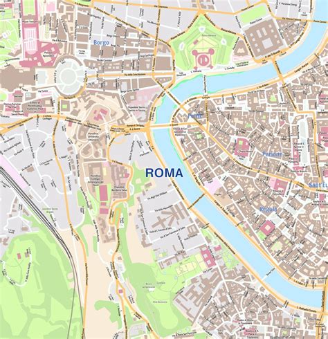 Rome Italy Map
