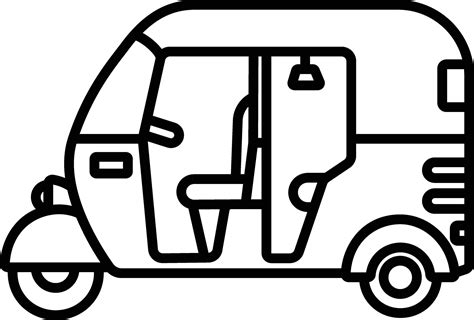 Auto outline illustration 44757164 Vector Art at Vecteezy