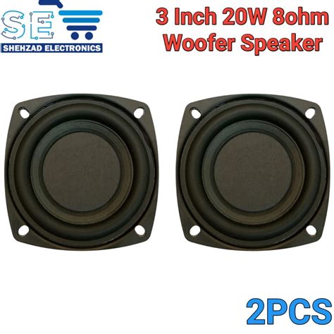 2PCS 3 Inch 20W 8 Ohm Audio Woofer Speaker - One Click Shopping
