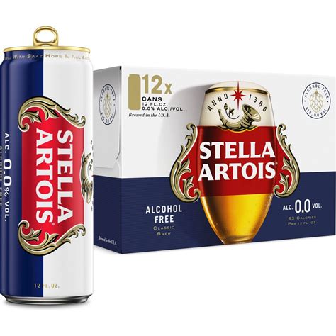 Stella Artois Non Alcoholic Classic Lager Beer 12 pk Cans - Shop Beer ...