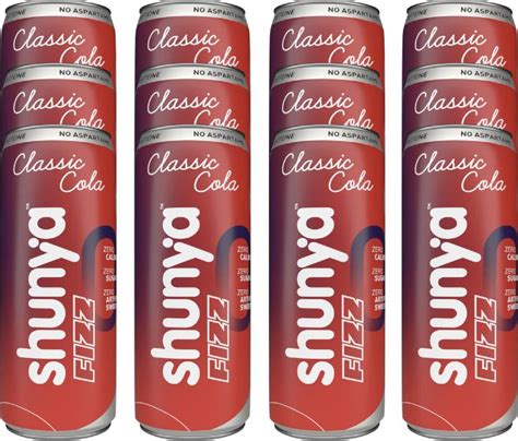 shunya Cola | 0 Calories, 0 Sugar & No Aspartame | Guilt-Free Soft ...