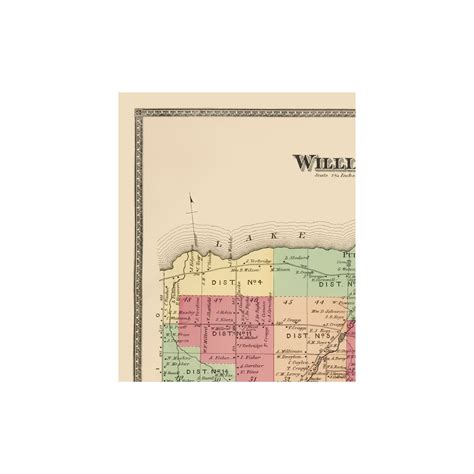 Historic City Map - Williamson New York - Beers 1874 - 23 x 28.09 - Vi ...