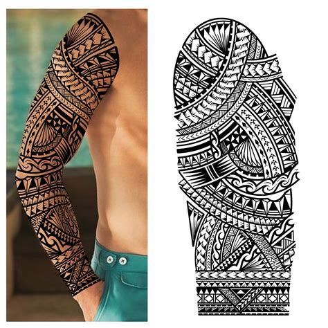 Polynesian Tattoo Sleeve - Printable Calendars AT A GLANCE