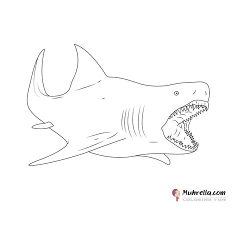 Megalodon Coloring Page