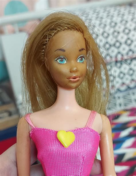Any idea how to fix discolouration of old Barbies' faces? : r/Barbie