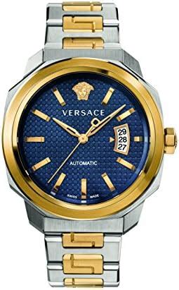 Versace Men Analogue Silver Band 'Dylos' Automatic Stainless Steel ...