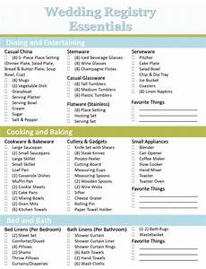 Wedding Shower Registry Ideas by Crafting The Bridal Registry Wedding Registry Wedding Shower Registry Ideas